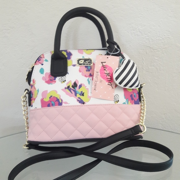 Betsey Johnson Handbags - NWT BETSEY JOHNSON DOME SATCHEL CROSSBODY BAG